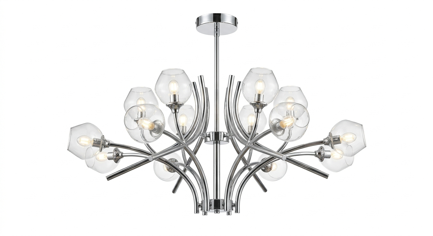 Lyra Grand Branching Spoke Chandelier