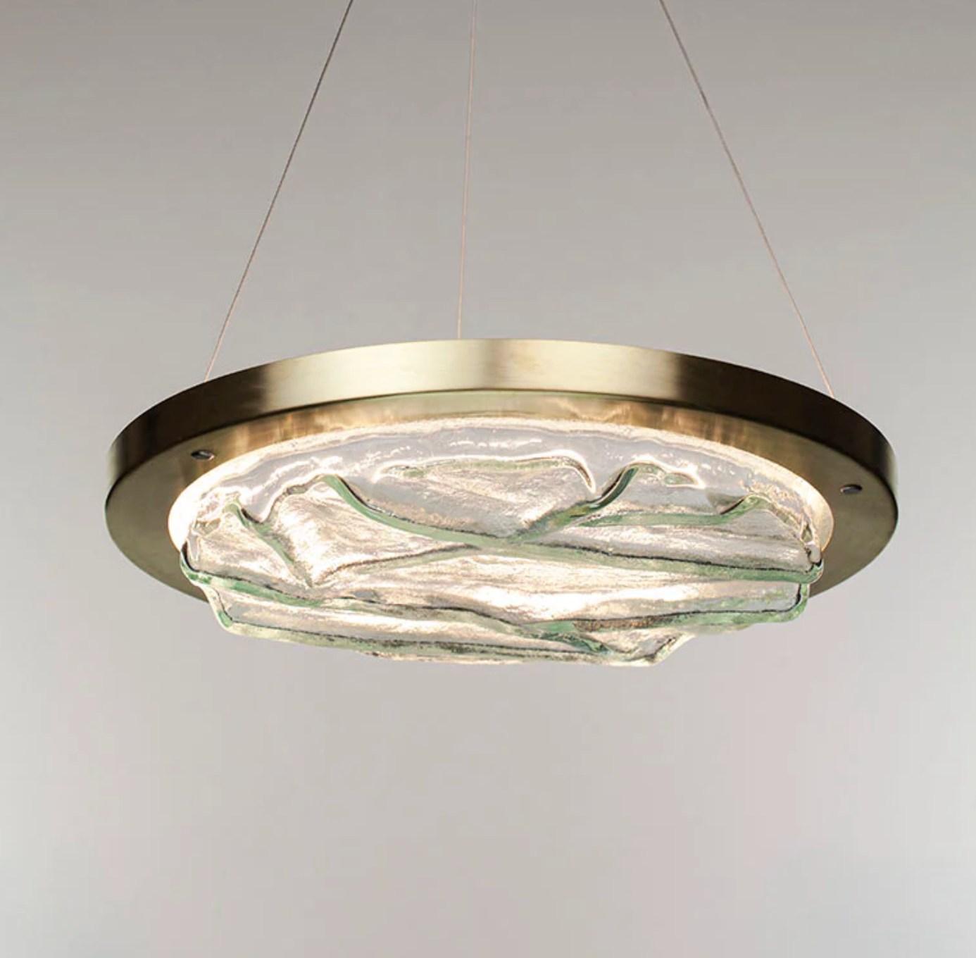 The Sculpted Textured Glass Uplighter