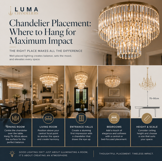 Chandelier Placement: Where to Hang for Maximum Impact