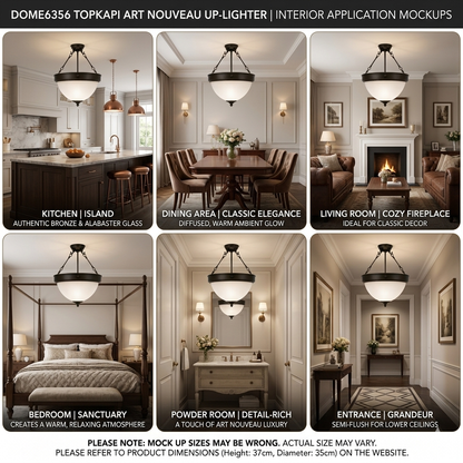 The Prismatic Dome Uplighter Ceiling Light