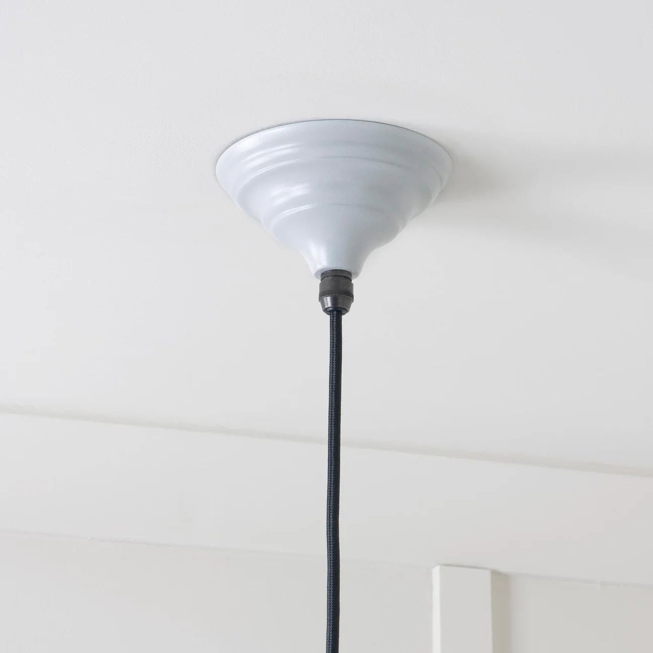 Hammered Nickel Hockley Pendant Birch