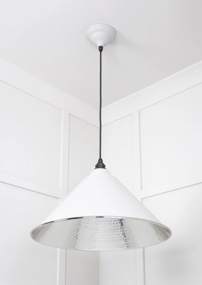 Hammered Nickel Hockley Pendant Flock