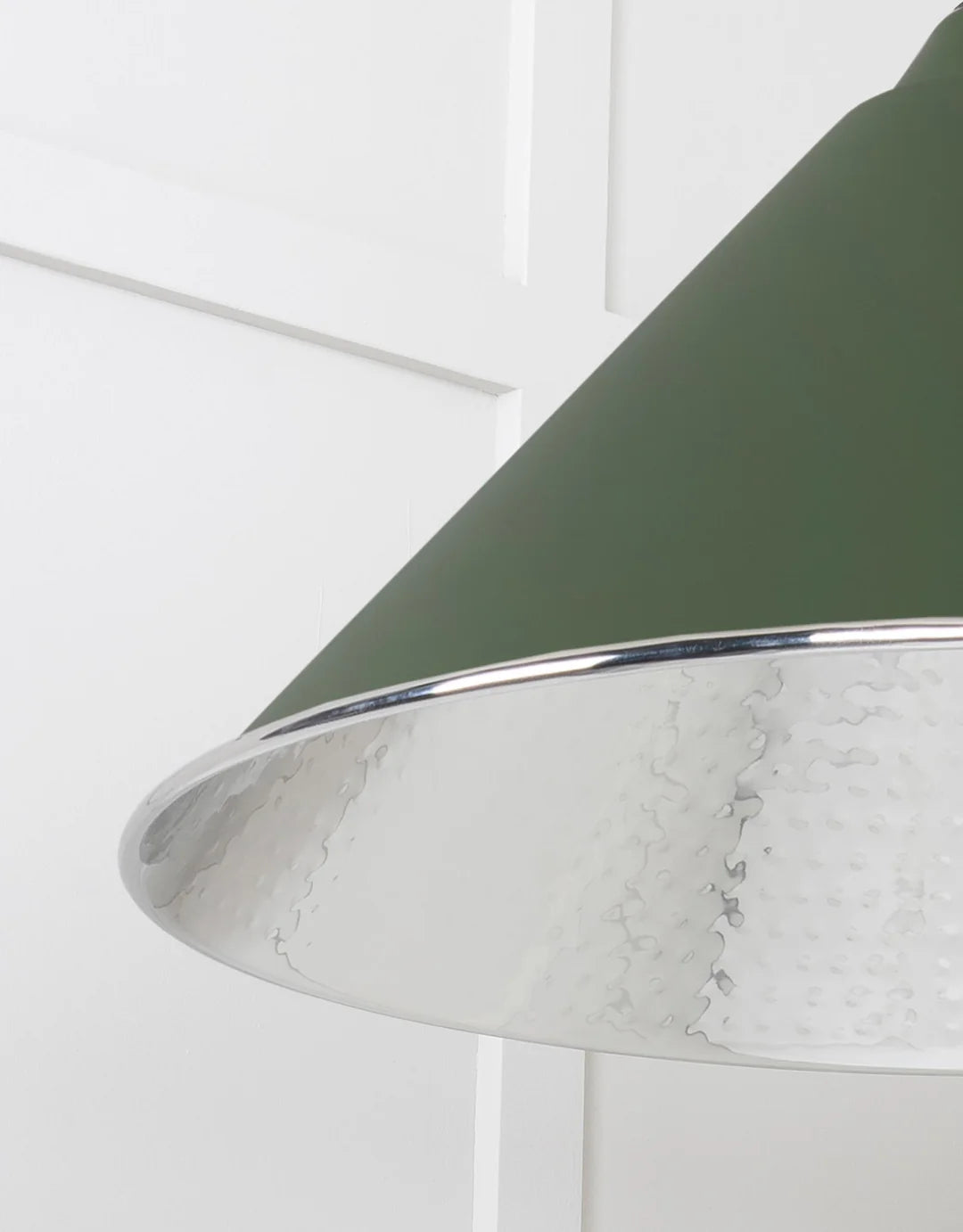 Hammered Nickel Hockley Pendant Heath