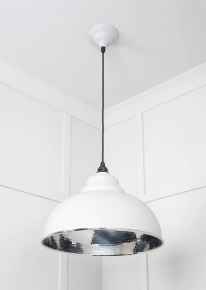 Hammered Nickel Harborne Pendant Flock