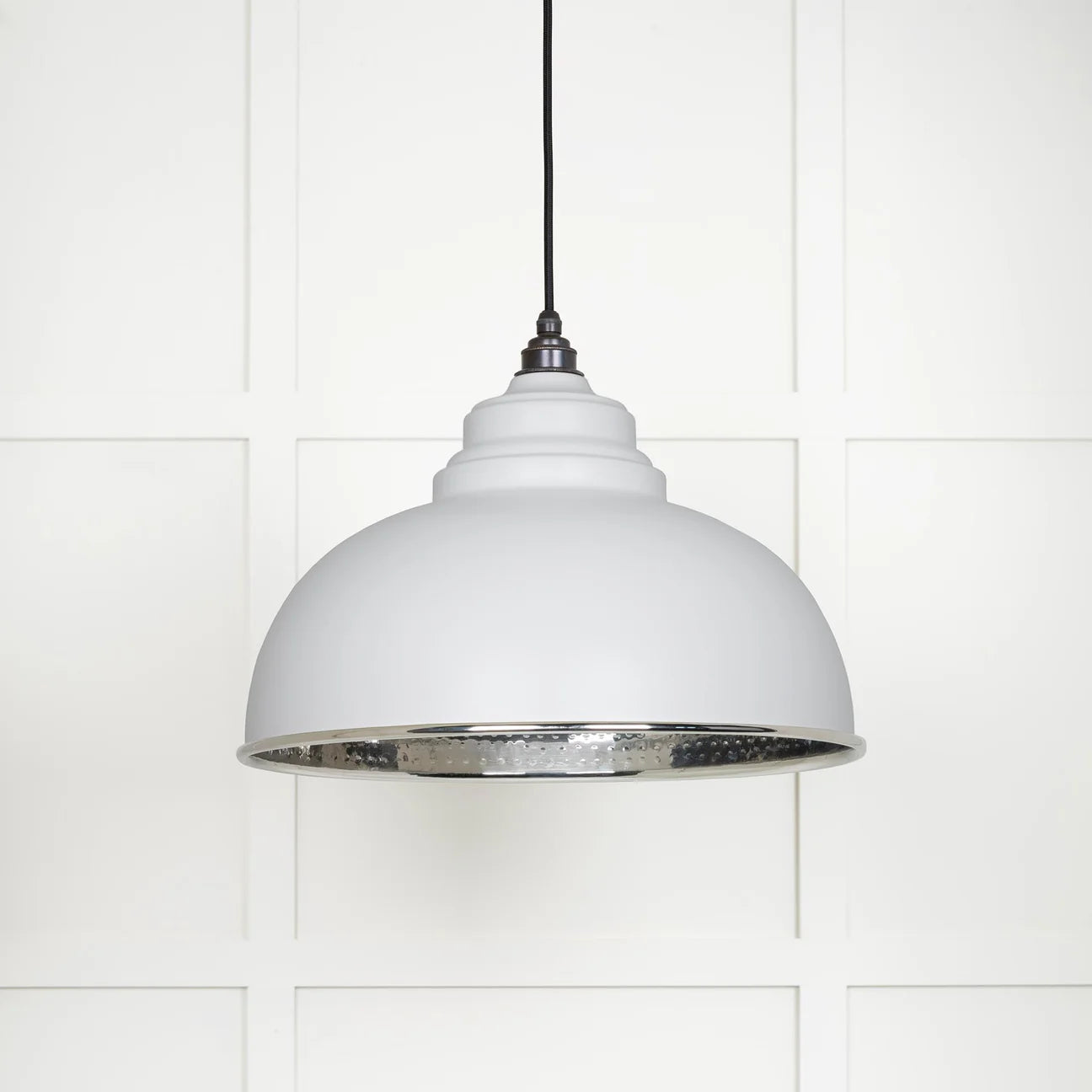 Hammered Nickel Harborne Pendant Flock