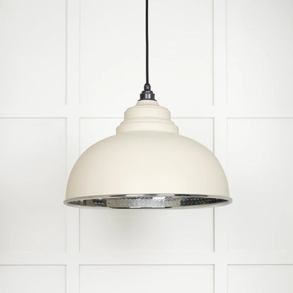Hammered Nickel Harborne Pendant Teasel