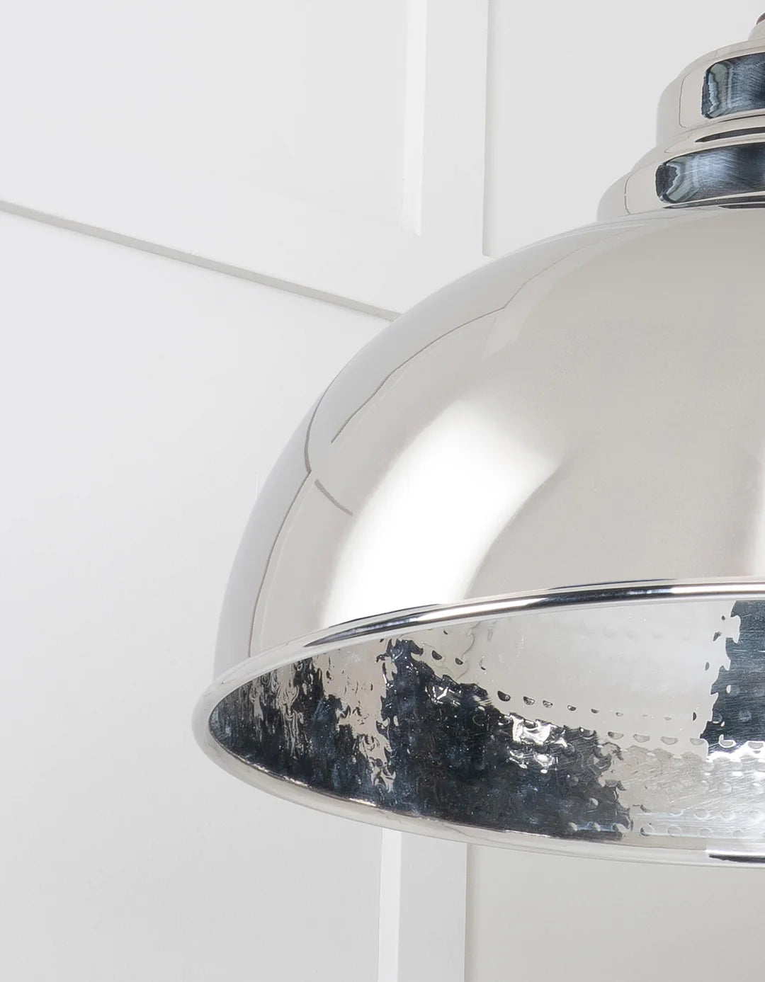 Hammered Nickel Harborne Pendant Bare