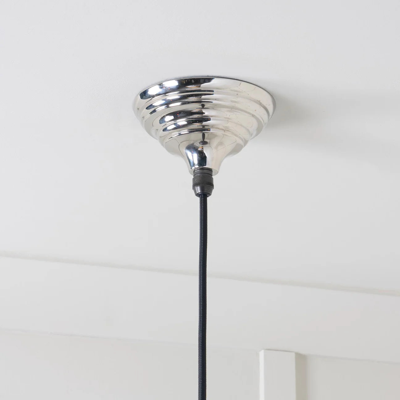 Hammered Nickel Harborne Pendant Bare