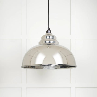 Hammered Nickel Harborne Pendant Bare