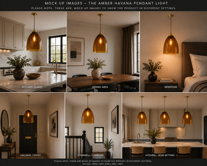 The Whisky Havana Large Glass Pendant Light