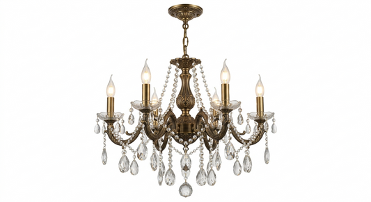 Aethelred 6-Light Traditional Crystal Chandelier