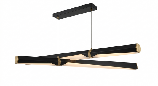Vector Dual-Beam Minimalist Chandelier