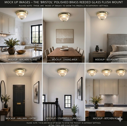 The Prismatic Dome Flush Mount Ceiling Light
