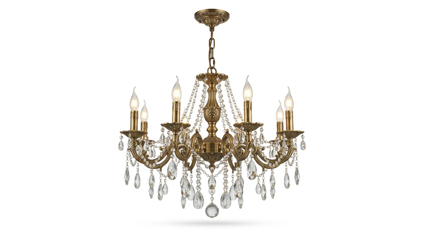 Hapsburg 8-Light Traditional Crystal Chandelier