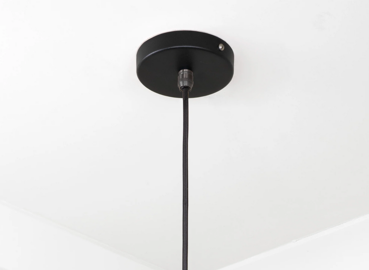 Smooth Nickel Flora Pendant Elan Black Ceiling Light