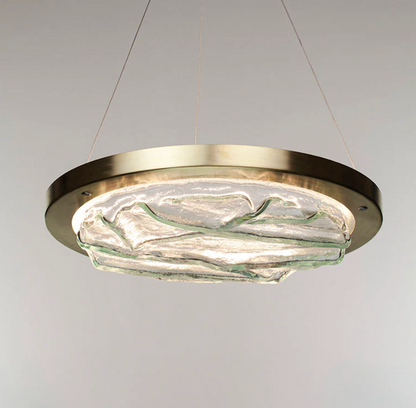 The Sculpted Textured Glass Uplighter