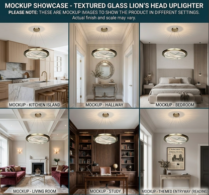 The Sculpted Textured Glass Uplighter