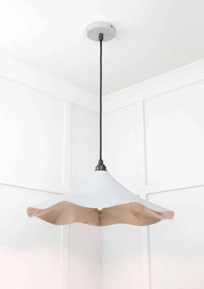 Smooth Nickel Flora Pendant Smooth Nickel Ceiling Light