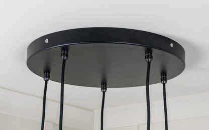 Smooth Nickel Flora Cluster Pendant Bluff Ceiling Light