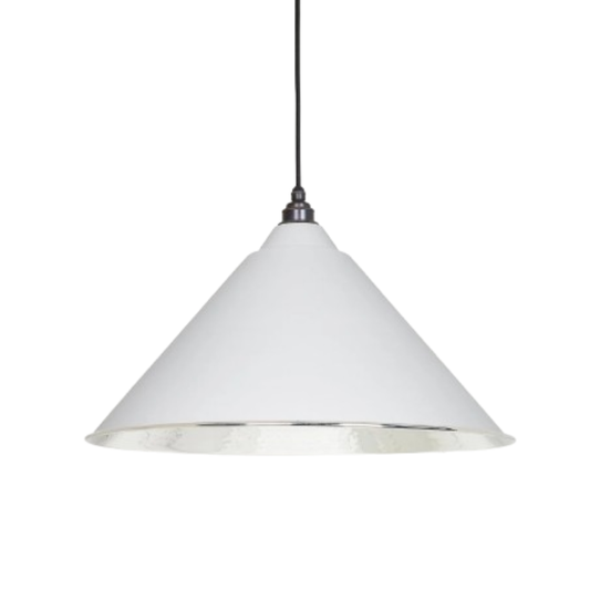 Hammered Nickel Hockley Pendant Flock