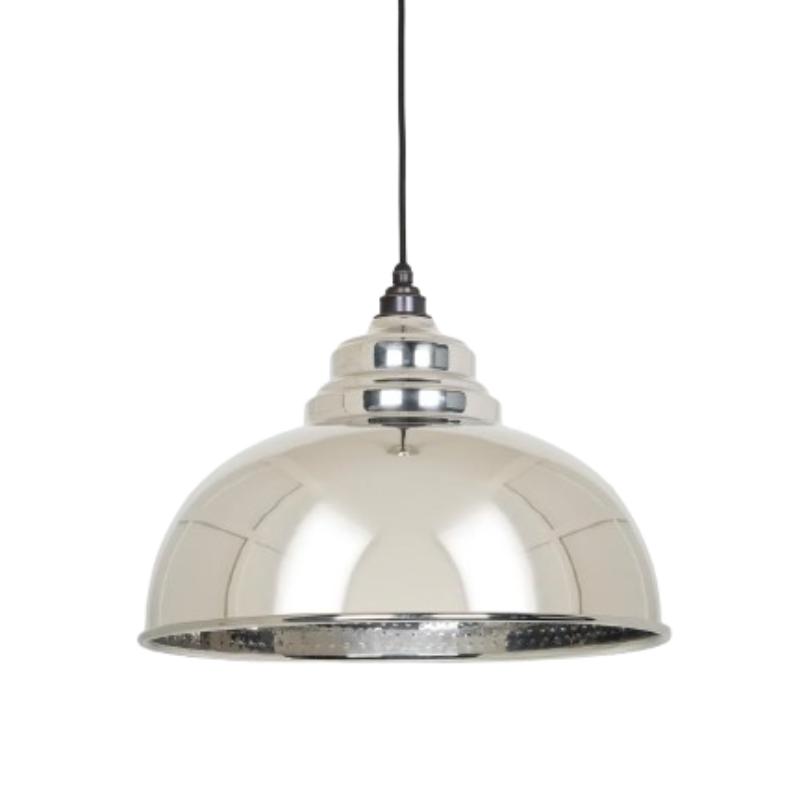 Hammered Nickel Harborne Pendant Bare