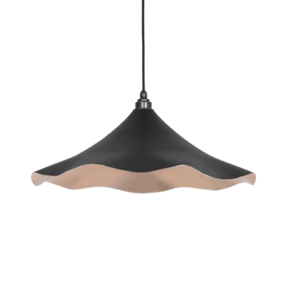 Smooth Nickel Flora Pendant Elan Black Ceiling Light