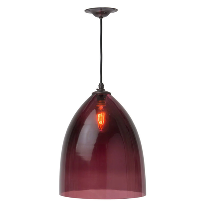 The Aubergine Havana Large Glass Pendant Light