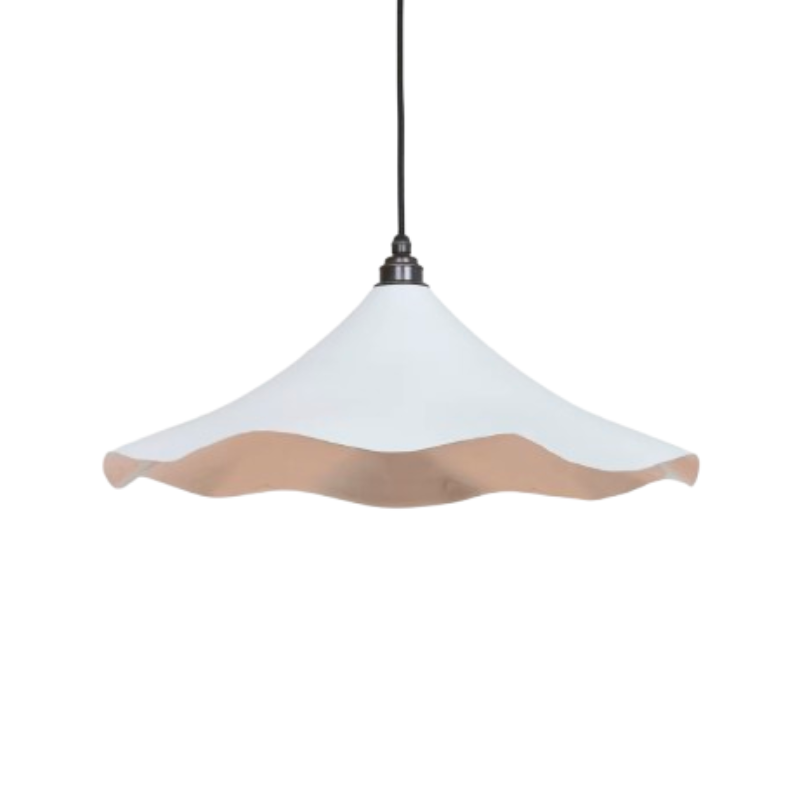 Smooth Nickel Flora Pendant Smooth Nickel Ceiling Light