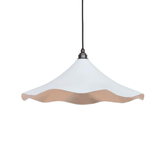 Smooth Nickel Flora Pendant Smooth Nickel Ceiling Light